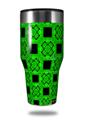 Skin Decal Wrap for Walmart Ozark Trail Tumblers 40oz Criss Cross Green (TUMBLER NOT INCLUDED) by WraptorSkinz
