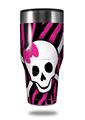 Skin Decal Wrap for Walmart Ozark Trail Tumblers 40oz Pink Zebra Skull (TUMBLER NOT INCLUDED) by WraptorSkinz