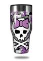 Skin Decal Wrap for Walmart Ozark Trail Tumblers 40oz Princess Skull Purple (TUMBLER NOT INCLUDED) by WraptorSkinz