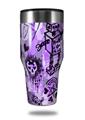 Skin Decal Wrap for Walmart Ozark Trail Tumblers 40oz Scene Kid Sketches Purple (TUMBLER NOT INCLUDED) by WraptorSkinz