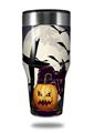 Skin Decal Wrap for Walmart Ozark Trail Tumblers 40oz Halloween Jack O Lantern and Cemetery Kitty Cat (TUMBLER NOT INCLUDED) by WraptorSkinz