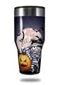 Skin Decal Wrap for Walmart Ozark Trail Tumblers 40oz Halloween Jack O Lantern Pumpkin Bats and Zombie Mummy (TUMBLER NOT INCLUDED) by WraptorSkinz