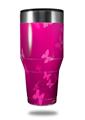 Skin Decal Wrap for Walmart Ozark Trail Tumblers 40oz Bokeh Butterflies Hot Pink (TUMBLER NOT INCLUDED) by WraptorSkinz