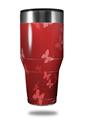 Skin Decal Wrap for Walmart Ozark Trail Tumblers 40oz Bokeh Butterflies Red (TUMBLER NOT INCLUDED) by WraptorSkinz