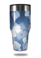 Skin Decal Wrap for Walmart Ozark Trail Tumblers 40oz Bokeh Squared Blue (TUMBLER NOT INCLUDED) by WraptorSkinz