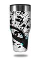 Skin Decal Wrap for Walmart Ozark Trail Tumblers 40oz Baja 0018 Neon Teal (TUMBLER NOT INCLUDED) by WraptorSkinz