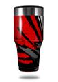 Skin Decal Wrap for Walmart Ozark Trail Tumblers 40oz Baja 0040 Red (TUMBLER NOT INCLUDED) by WraptorSkinz