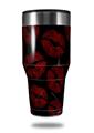 Skin Decal Wrap for Walmart Ozark Trail Tumblers 40oz Red And Black Lips (TUMBLER NOT INCLUDED) by WraptorSkinz