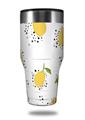 Skin Decal Wrap for Walmart Ozark Trail Tumblers 40oz Lemon Black and White (TUMBLER NOT INCLUDED) by WraptorSkinz