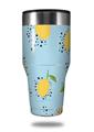 Skin Decal Wrap for Walmart Ozark Trail Tumblers 40oz Lemon Blue (TUMBLER NOT INCLUDED) by WraptorSkinz