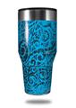 Skin Decal Wrap for Walmart Ozark Trail Tumblers 40oz Folder Doodles Blue Medium (TUMBLER NOT INCLUDED) by WraptorSkinz