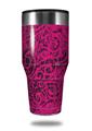 Skin Decal Wrap for Walmart Ozark Trail Tumblers 40oz Folder Doodles Fuchsia (TUMBLER NOT INCLUDED) by WraptorSkinz