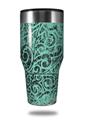 Skin Decal Wrap for Walmart Ozark Trail Tumblers 40oz Folder Doodles Seafoam Green (TUMBLER NOT INCLUDED) by WraptorSkinz