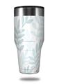 Skin Decal Wrap for Walmart Ozark Trail Tumblers 40oz Watercolor Leaves Blues (TUMBLER NOT INCLUDED) by WraptorSkinz