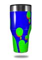 Skin Decal Wrap for Walmart Ozark Trail Tumblers 40oz - Drip Blue Green Red (TUMBLER NOT INCLUDED) by WraptorSkinz