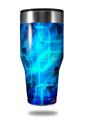 Skin Decal Wrap for Walmart Ozark Trail Tumblers 40oz - Cubic Shards Blue (TUMBLER NOT INCLUDED)