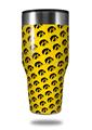 Skin Decal Wrap for Walmart Ozark Trail Tumblers 40oz - Iowa Hawkeyes Tigerhawk Tiled 06 Black on Gold (TUMBLER NOT INCLUDED)