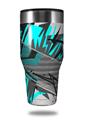 Skin Decal Wrap for Walmart Ozark Trail Tumblers 40oz - Baja 0032 Neon Teal (TUMBLER NOT INCLUDED)