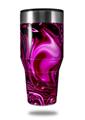 Skin Decal Wrap for Walmart Ozark Trail Tumblers 40oz - Liquid Metal Chrome Hot Pink Fuchsia (TUMBLER NOT INCLUDED)