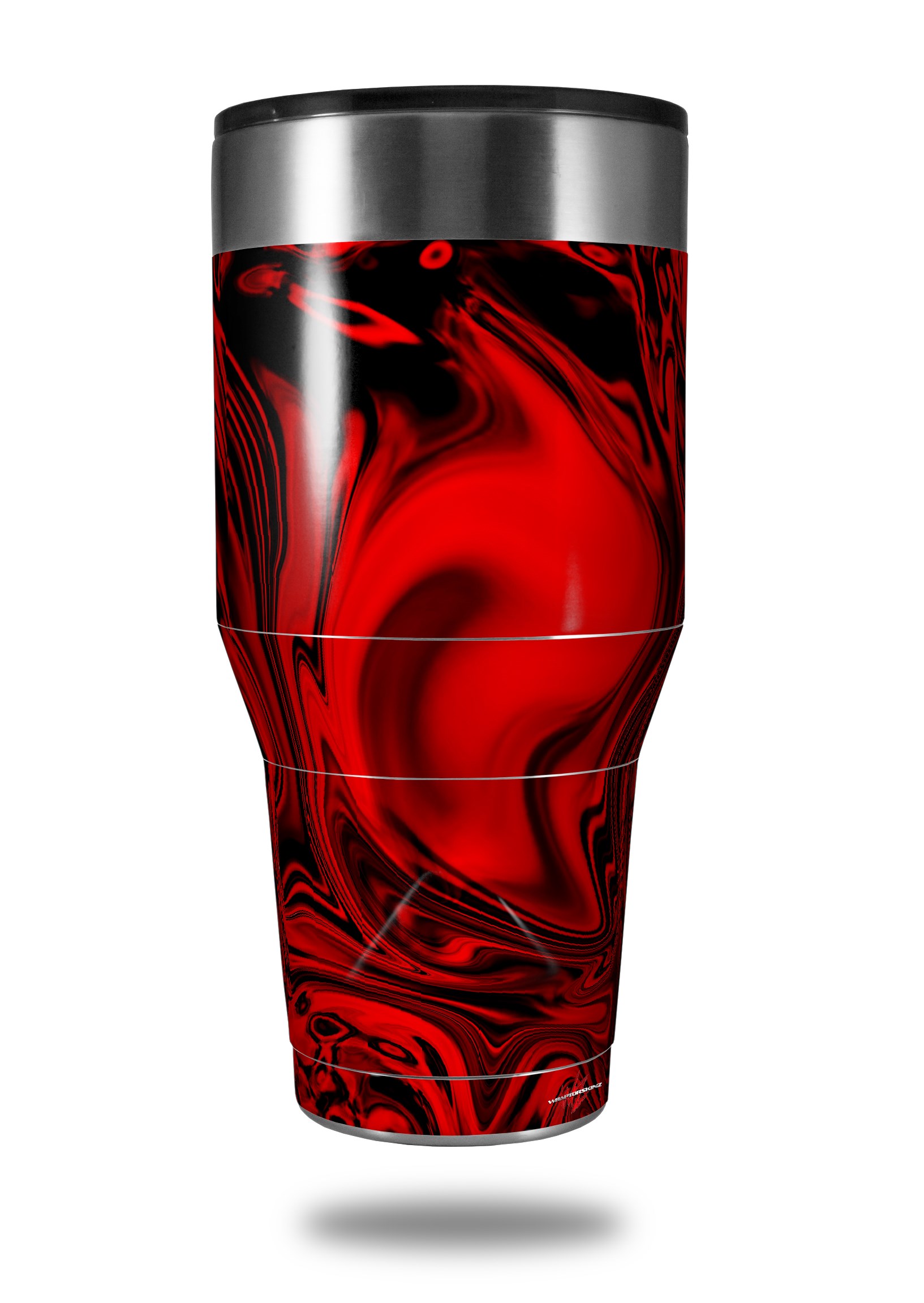 Ozark Trail Tumbler 40oz Skin Wraps Liquid Metal Chrome Red