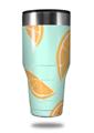 Skin Decal Wrap for Walmart Ozark Trail Tumblers 40oz - Oranges Blue (TUMBLER NOT INCLUDED)