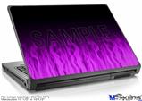 Laptop Skin (Large) - Fire Flames Purple