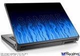 Laptop Skin (Large) - Fire Flames Blue