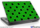 Laptop Skin (Large) - Criss Cross Green