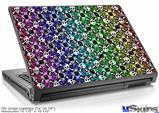 Laptop Skin (Large) - Splatter Girly Skull Rainbow