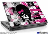 Laptop Skin (Large) - Scene Kid Girl Skull