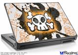 Laptop Skin (Large) - Cartoon Skull Orange
