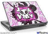 Laptop Skin (Large) - Cartoon Skull Pink