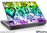 Laptop Skin (Large) - Scene Kid Sketches Rainbow