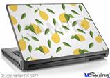 Laptop Skin (Large) - Lemon Leaves White