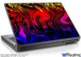 Laptop Skin (Large) - Liquid Metal Chrome Flame Hot