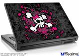 Laptop Skin (Large) - Girly Skull Bones