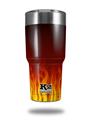 Skin Decal Wrap for K2 Element Tumbler 30oz - Fire Flames on Black (TUMBLER NOT INCLUDED) by WraptorSkinz