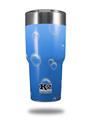 Skin Decal Wrap for K2 Element Tumbler 30oz - Bubbles Blue (TUMBLER NOT INCLUDED) by WraptorSkinz