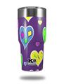 Skin Decal Wrap for K2 Element Tumbler 30oz - Crazy Hearts (TUMBLER NOT INCLUDED) by WraptorSkinz