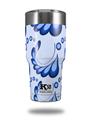 Skin Decal Wrap for K2 Element Tumbler 30oz - Petals Blue (TUMBLER NOT INCLUDED) by WraptorSkinz