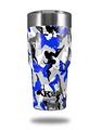 Skin Decal Wrap for K2 Element Tumbler 30oz - Sexy Girl Silhouette Camo Blue (TUMBLER NOT INCLUDED) by WraptorSkinz