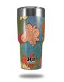 Skin Decal Wrap for K2 Element Tumbler 30oz - Flowers Pattern 01 (TUMBLER NOT INCLUDED) by WraptorSkinz