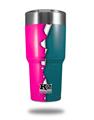 Skin Decal Wrap for K2 Element Tumbler 30oz - Ripped Colors Hot Pink Seafoam Green (TUMBLER NOT INCLUDED) by WraptorSkinz