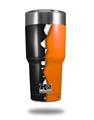 Skin Decal Wrap for K2 Element Tumbler 30oz - Ripped Colors Black Orange (TUMBLER NOT INCLUDED) by WraptorSkinz