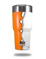 Skin Decal Wrap for K2 Element Tumbler 30oz - Ripped Colors Orange White (TUMBLER NOT INCLUDED) by WraptorSkinz