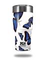 Skin Decal Wrap for K2 Element Tumbler 30oz - Butterflies Blue (TUMBLER NOT INCLUDED) by WraptorSkinz