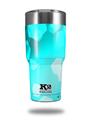 Skin Decal Wrap for K2 Element Tumbler 30oz - Bokeh Hex Neon Teal (TUMBLER NOT INCLUDED) by WraptorSkinz