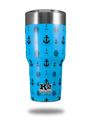 Skin Decal Wrap for K2 Element Tumbler 30oz - Nautical Anchors Away 02 Blue Medium (TUMBLER NOT INCLUDED) by WraptorSkinz