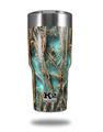 Skin Decal Wrap for K2 Element Tumbler 30oz - WraptorCamo Grassy Marsh Neon Teal 5 Scale (TUMBLER NOT INCLUDED) by WraptorSkinz