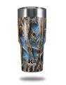 Skin Decal Wrap for K2 Element Tumbler 30oz - WraptorCamo Grassy Marsh Neon Blue 5 Scale (TUMBLER NOT INCLUDED) by WraptorSkinz